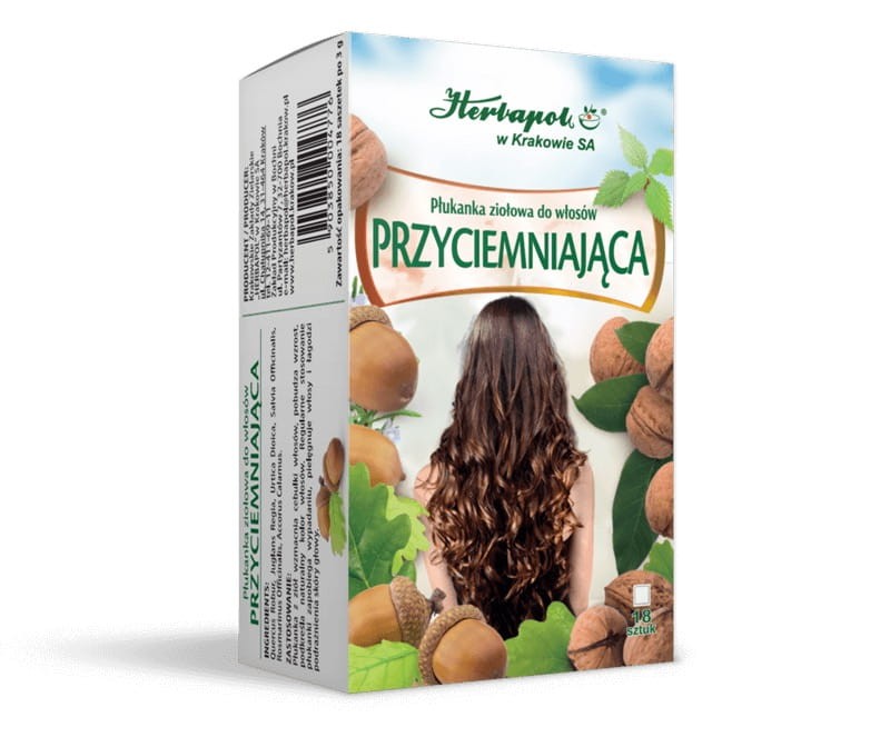 Herbapol Kraków Płukanka do włosów przyciemniająca 18 saszetek