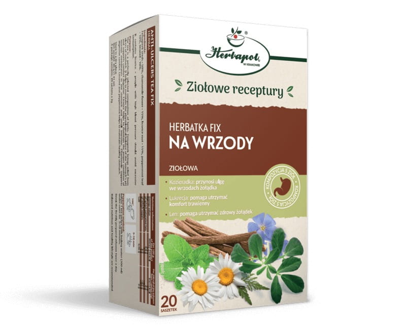 Herbapol Kraków HERBATKA NA WRZODY 20 saszetek
