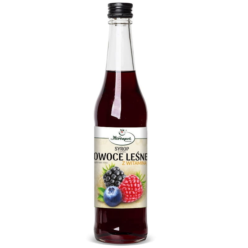 Herbapol Kraków  Syrop Owoce leśne z witaminą C 420ml