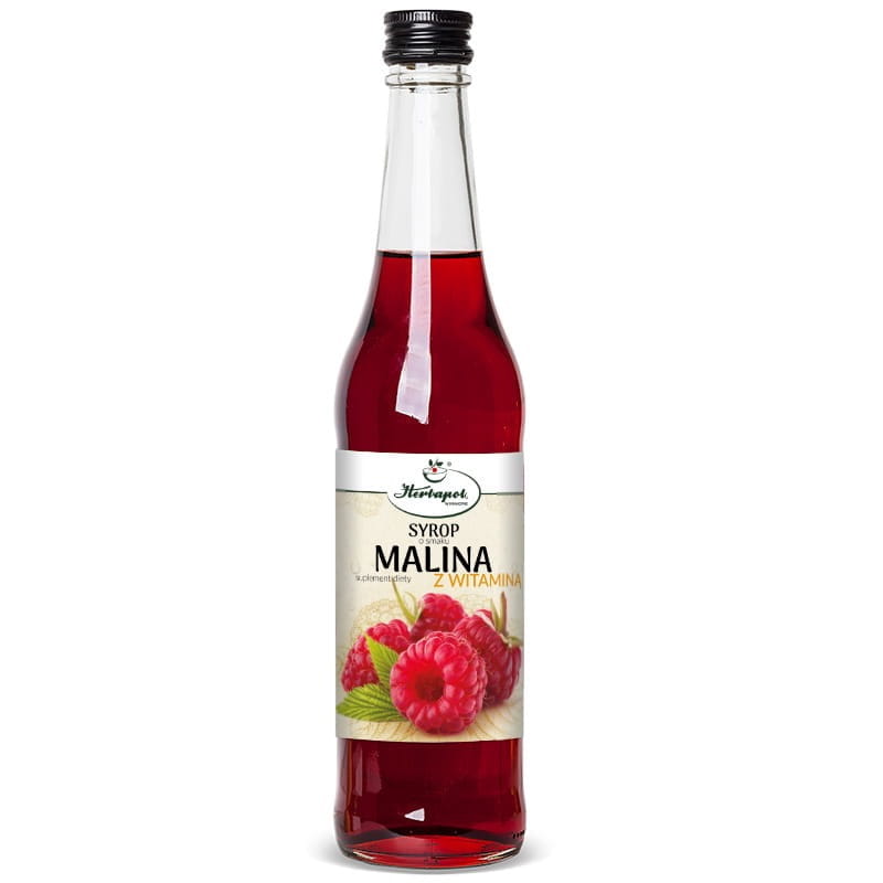 Herbapol Kraków Syrop Malina z witaminą C 480ml