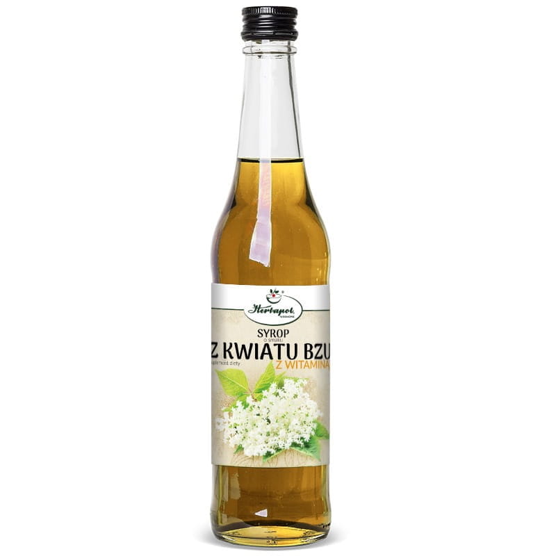 Herbapol Kraków Syrop Z kwiatu bzu z witaminą C 480 ml