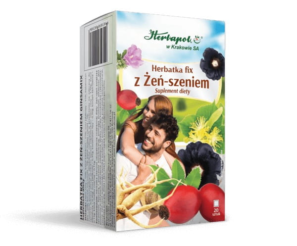 Herbapol Kraków Herbatka z żeń-szeniem GINSAMIX 20 saszetek