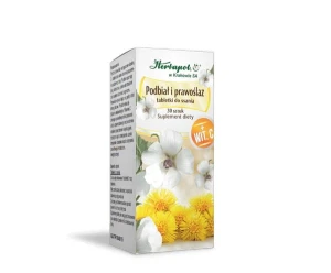 Herbapol Kraków Podbiał + Prawoślaz do ssania 30 tabletek
