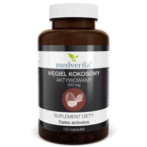 Medverita Węgiel kokosowy aktywowany 120 kapsułek