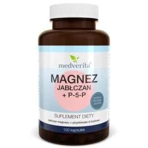Medverita Magnez (Jabłczan) + B6 100 kapsułek