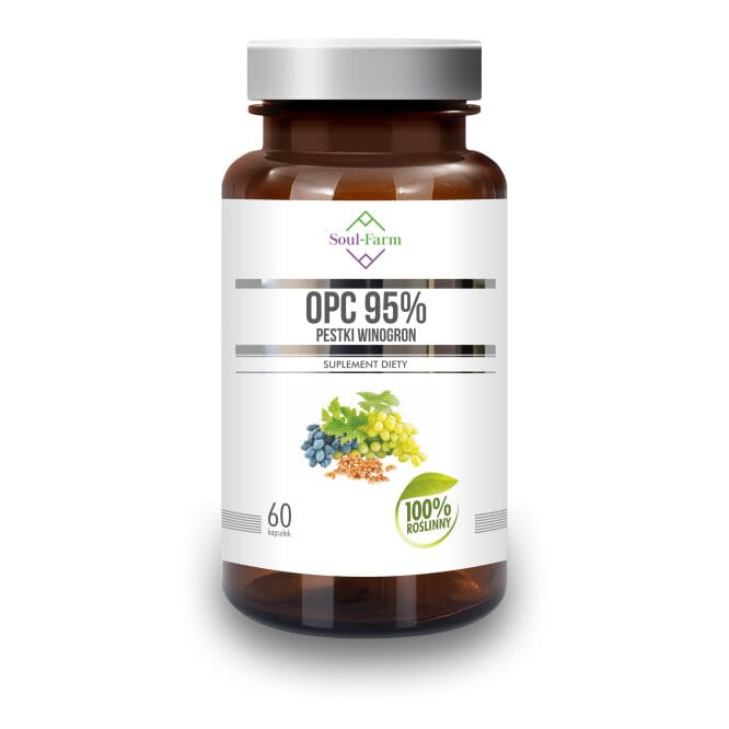 SOUL FARM Pestki winogron OPC 95% 60 kapsułek