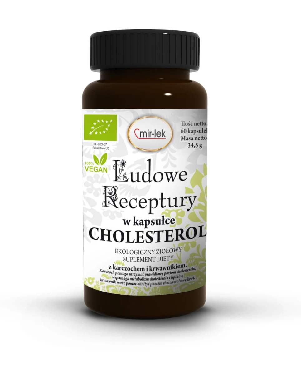 MIR-LEK Ludowe Receptury CHOLESTEROL 60 kapsułek