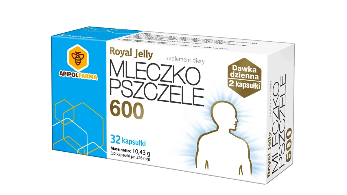 Royal Jelly Mleczko pszczele 600 32 kapsułki