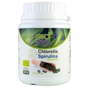 BIO ORGANIC FOODS Chlorella + Spirulina 280g tabletki