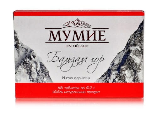 ARAM Mumio Oczyszczone Shilajit ałtajskie Balsam gór 60 tabletek