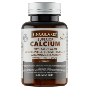 SINGULARIS Calcium Wapń z skorupek jaj 60 kapsułek