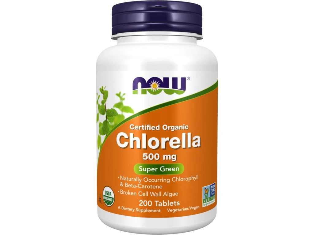 Now Foods Chlorella 500mg 200 tabletki
