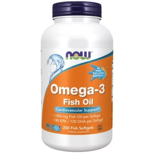 Now Foods Omega-3 Fish Oil 200 kapsułek