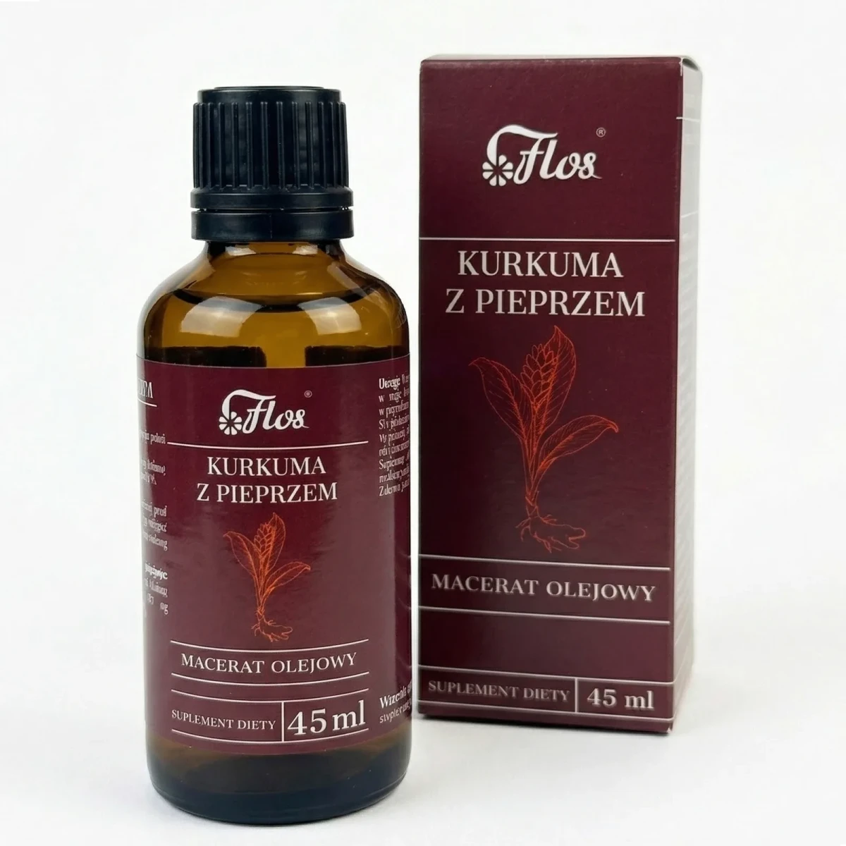 FLOS Kurkuma z pieprzem Macerat olejowy 45ml