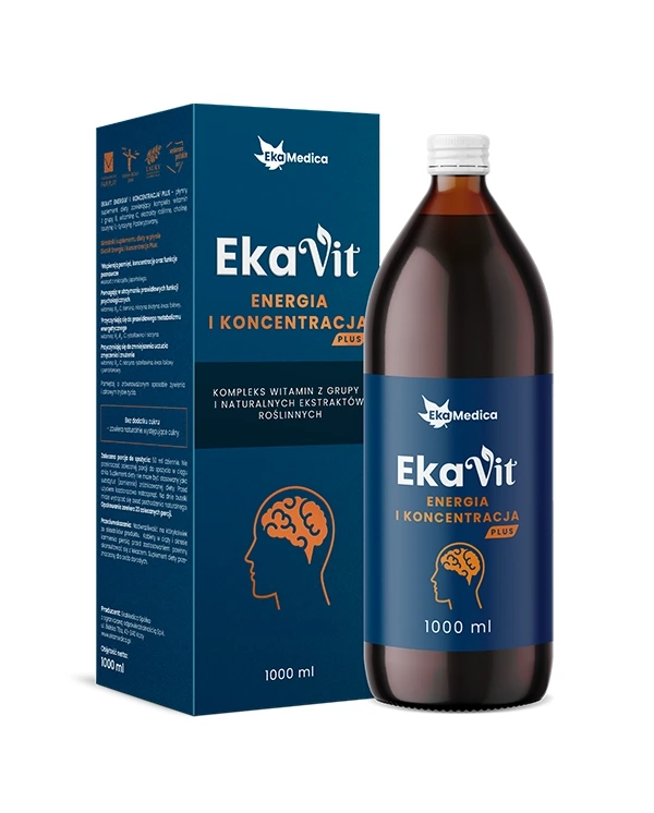 EKA MEDICA Ekavit Energia i Koncentracja Plus 1L