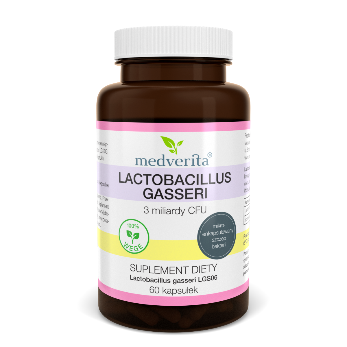 MEDVERITA Lactobacillus gasseri 3mld FCU 60 kapsułek