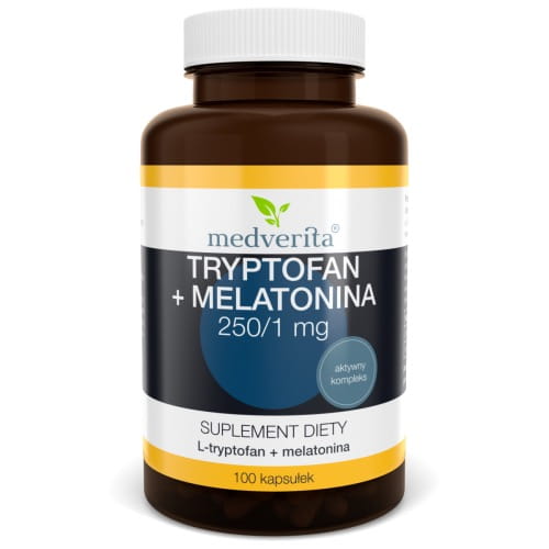 Medverita Tryptofan + Melatonina 100 kapsułek