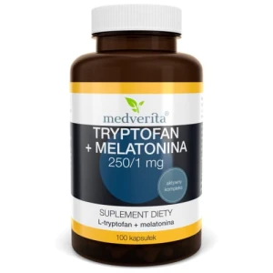 Medverita Tryptofan + Melatonina 100 kapsułek