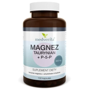 Medverita Magnez (Taurynian) + B6 100 kapsułek