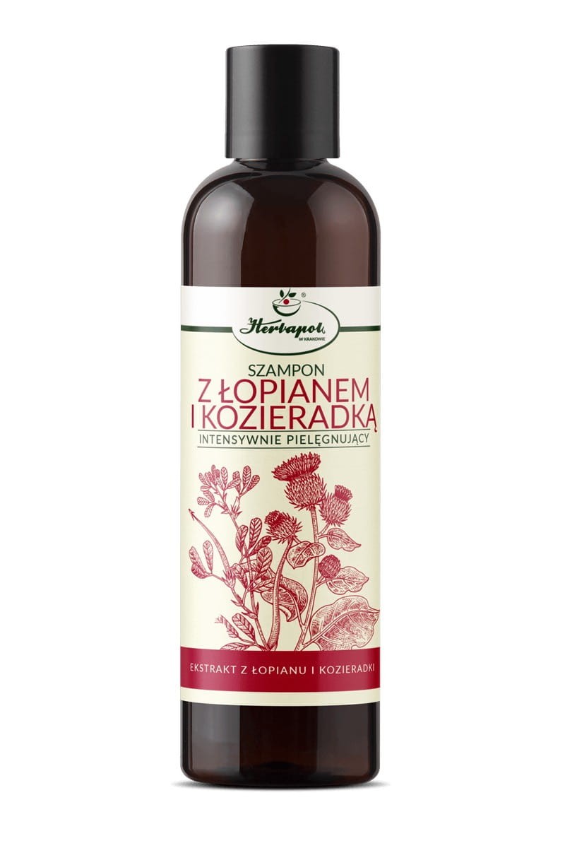 Pokrzywowy Szampon do mycia włosów Z łopianem i kozieradką 250ml