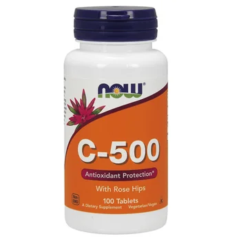 Now Foods Witamina C 500 mg z dziką różą 100 tabletek