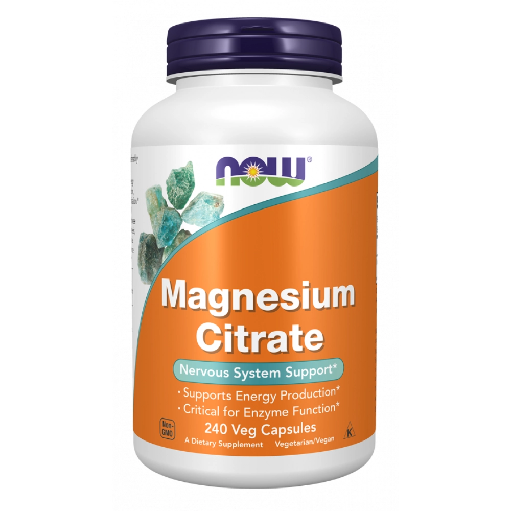 Now Foods cytrynian magnezu 133mg 240 kapsułek
