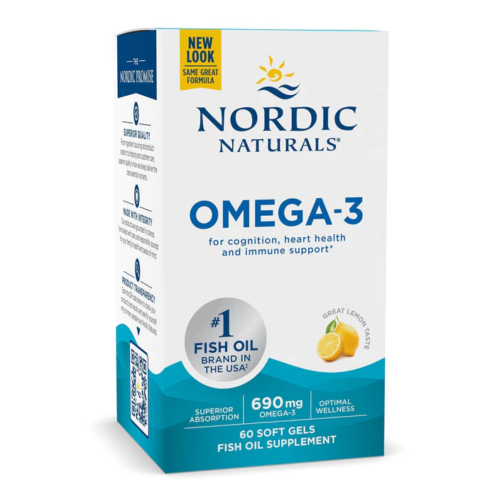 Nordic Naturals Omega 3 690 mg lemon 60 kapsułek