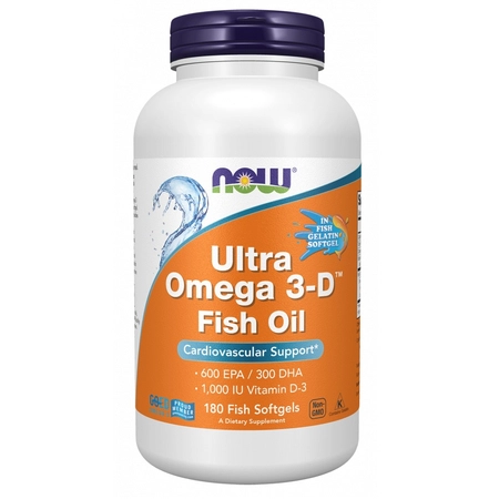 Now Foods Ultra Omega 3-D Fish 180 kapsułek