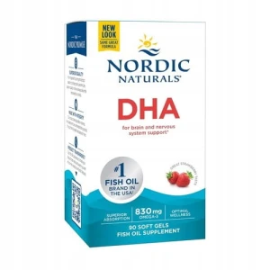 Nordic Naturals DHA 830 mg strawberry 90 kapsułek