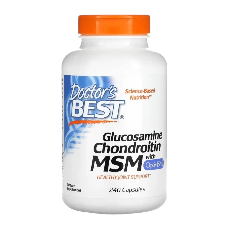 Doctor's Best Glukozamina Chondroityna MSM 240 kapsułek