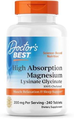 Doctor's Best High Absorption Magnesium 200mg 240 tabletek