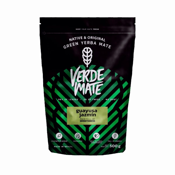 VERDE MATE Yerba Green Guayusa Jazmín 500g
