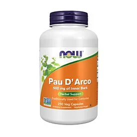 Now Foods Pau D'arco (La Pacho) 500mg 250 kapsułek