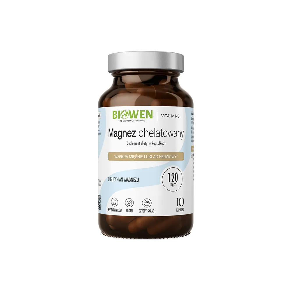 Biowen Magnez chelatowany diglicynian 120mg 100kaps