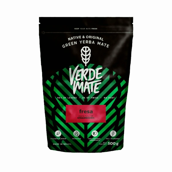 VERDE MATE Yerba Green Fresa truskawka 500g