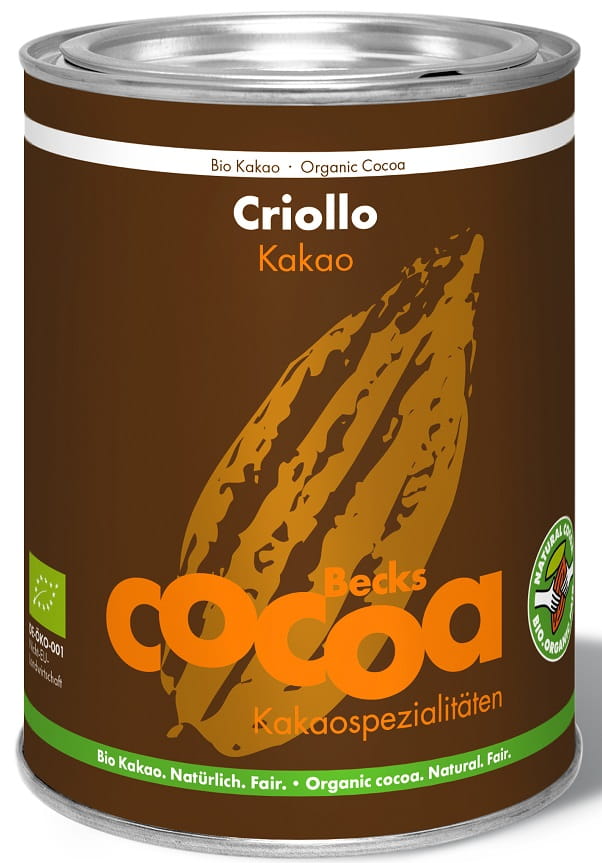 BECKS COCOA Kakao criollo w proszku fair trade bezglutenowe Bio 250g