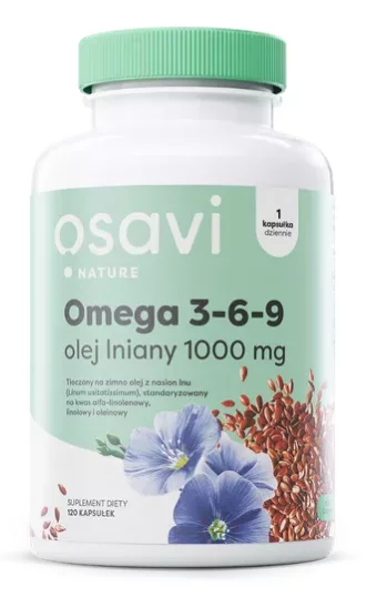 OSAVI Omega 3-6-9 olej lniany 60 kapsułek