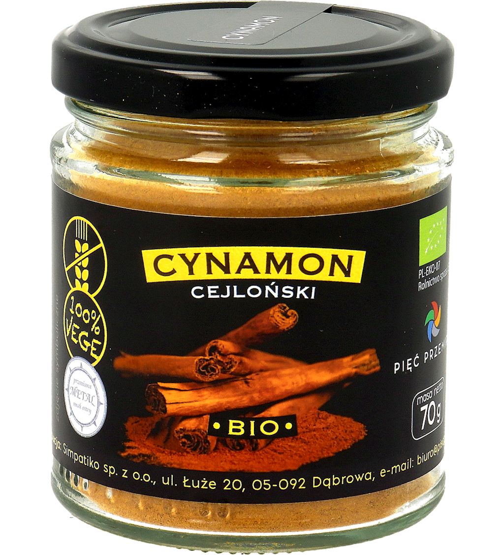 5 PRZEMIAN Cynamon cejloński mielony BIO 70g