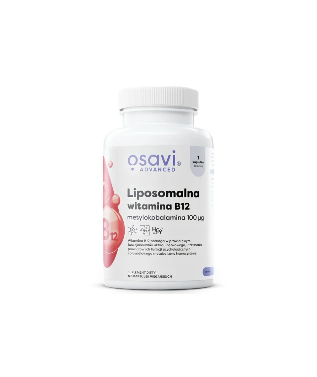 OSAVI Witamina B12 Liposomalna (metylokobalamina) 100mcg 120 kapsułek