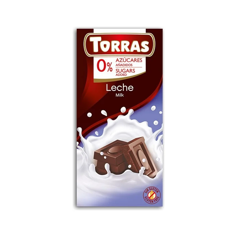 TORRAS Czekolada mleczna bez cukru 75g