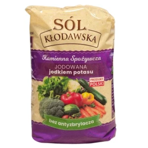 Sól kłodawska kamienna jodowana jodkiem potasu 1kg