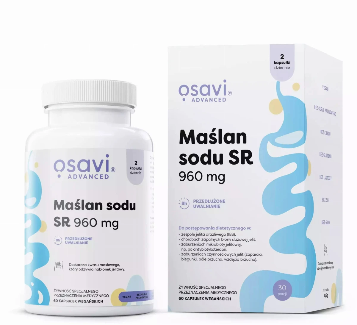 OSAVI Maślan sodu SR 960mg  60 kapsułek