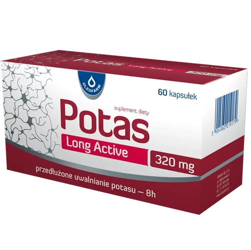 OLEOFARM Potas Long Active 60 kapsułek