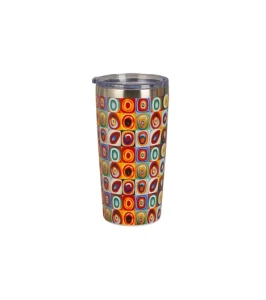Kubek termiczny Prosty Squares with circles