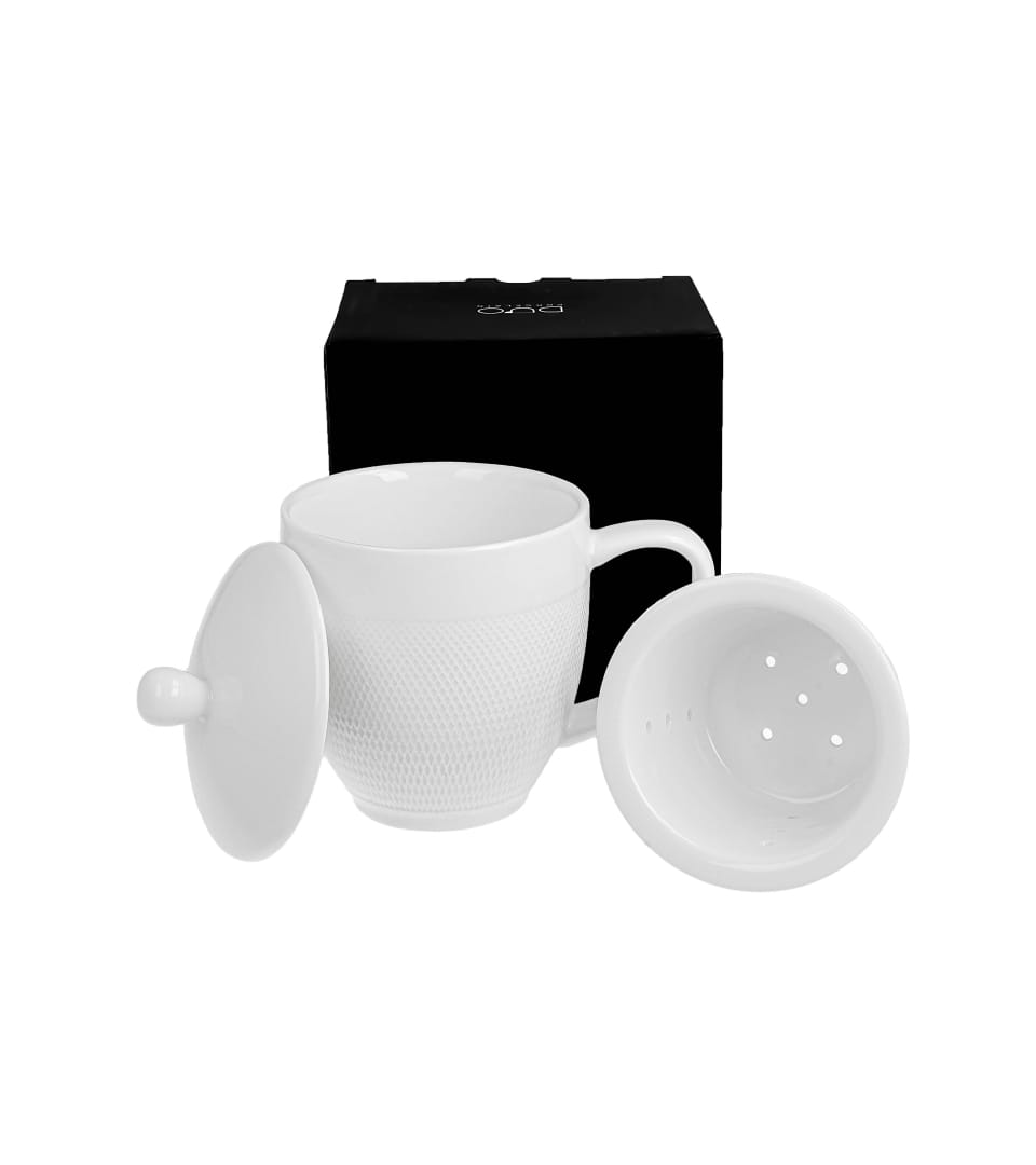 Kubek z zaparzaczem Diamond Porcelana DUO