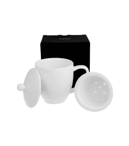Kubek z zaparzaczem Diamond Porcelana DUO