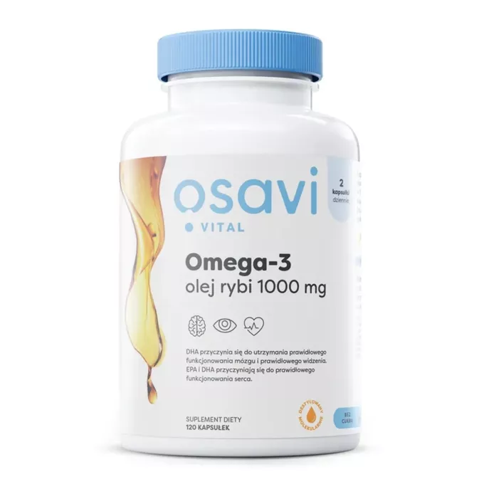 Osavi Omega-3 cytryna olej rybi 1000mg 120 kapsułek