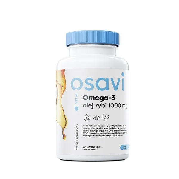 Osavi Omega-3 olej rybi 1000 mg 60 kapsułek