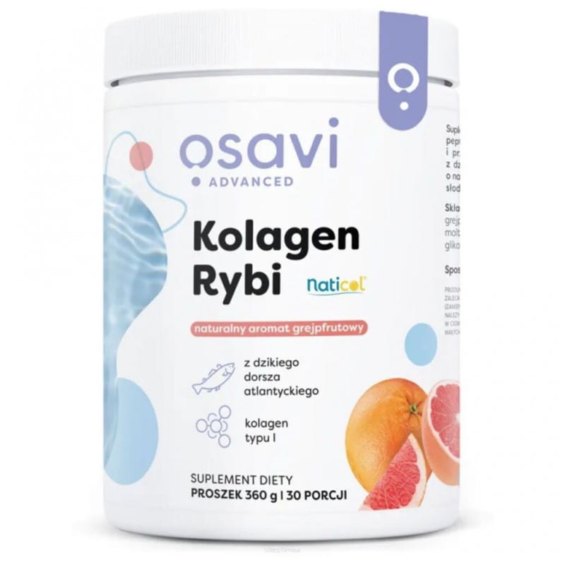 Osavi Kolagen Rybi naturalny aromat grejpfrutowy 360g