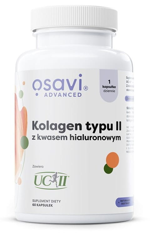 Osavi Kolagen Typu II Z Kwasem Hialuronowym 60 kapsułek